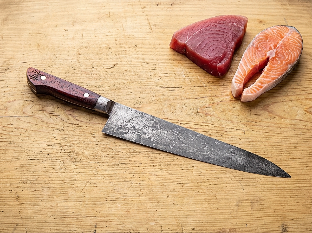 Gyuto Hidetsuna stal węglowa 24,5cm