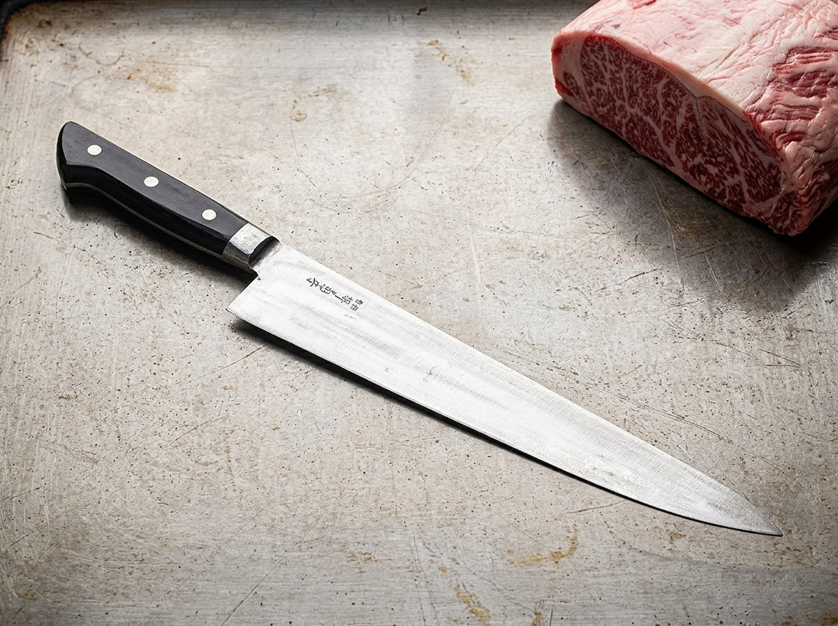 Gyuto Sakai Kikumori stal węglowa 30cm